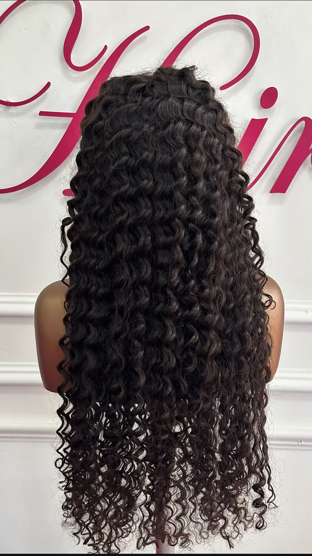 5x5 HD Lace Cambodian Luxury Deep Wave Pre Made wig Unit (Bleached knot.)