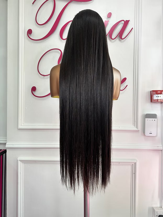 13x4 HD Lace Cambodian Luxury Straight Pre Made wig Unit (Bleached knot.)