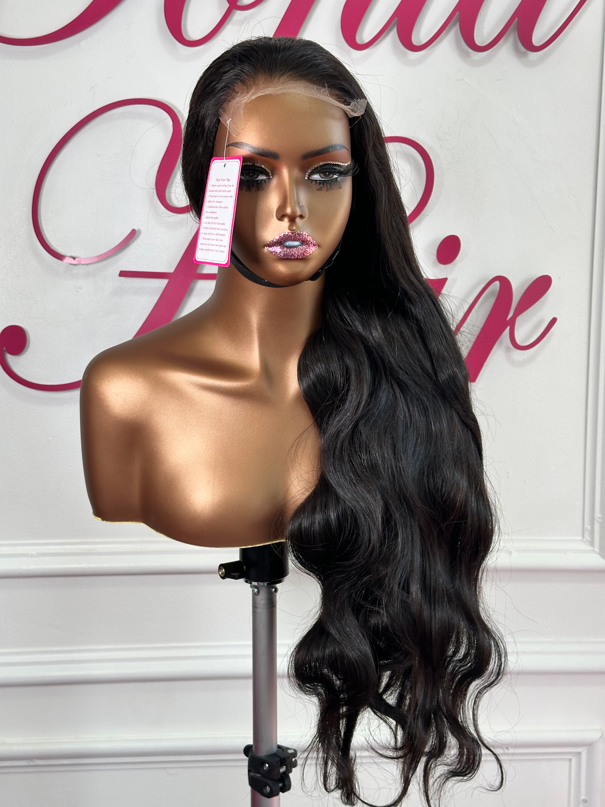 5x5 HD Lace Cambodian Luxury Body Wave Pre Made wig Unit (Bleached knot.) image 2