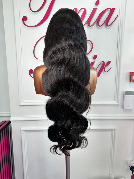 5x5 HD Lace Cambodian Luxury Body Wave Pre Made wig Unit (Bleached knot.) image 0