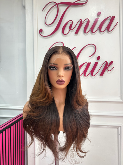 22” Chika  RAW (Super Luxurious)5x5 HD Lace. Cap size medium Available to ship   image 1