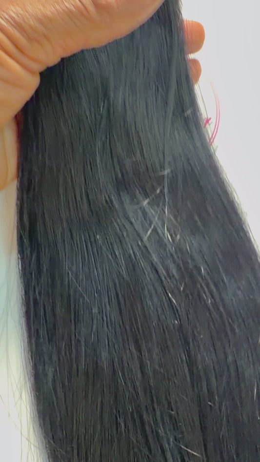 Jet Black Cambodia Raw Extension Straight (100 grams per bundle )