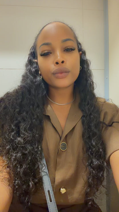 Half wig Italian Curls wig Top Virgin.